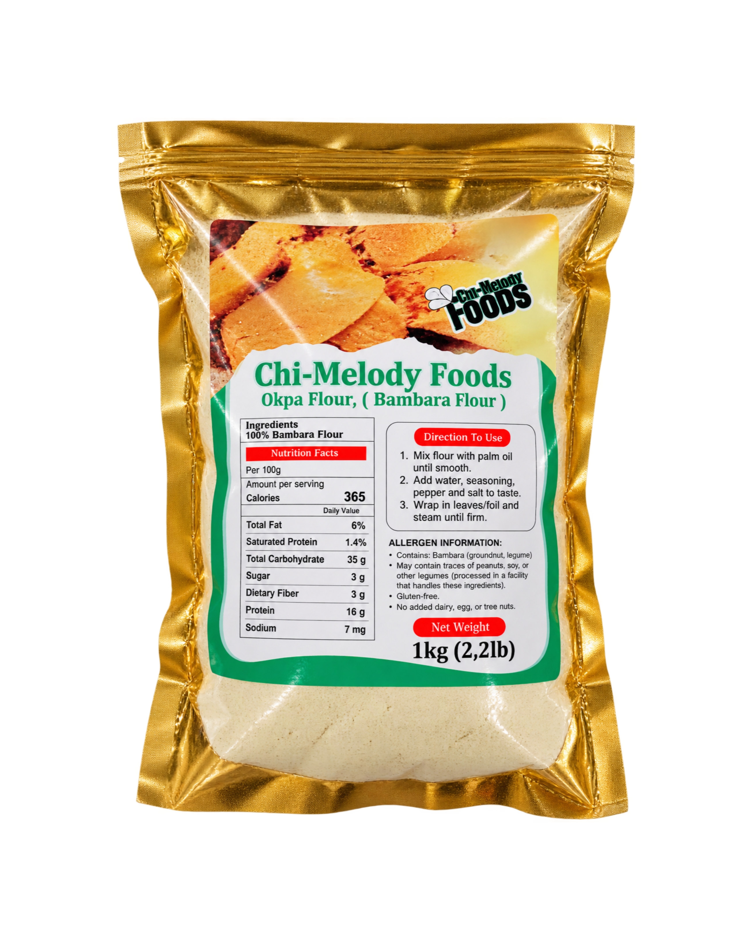 Chi-Melody Foods Okpa Flour