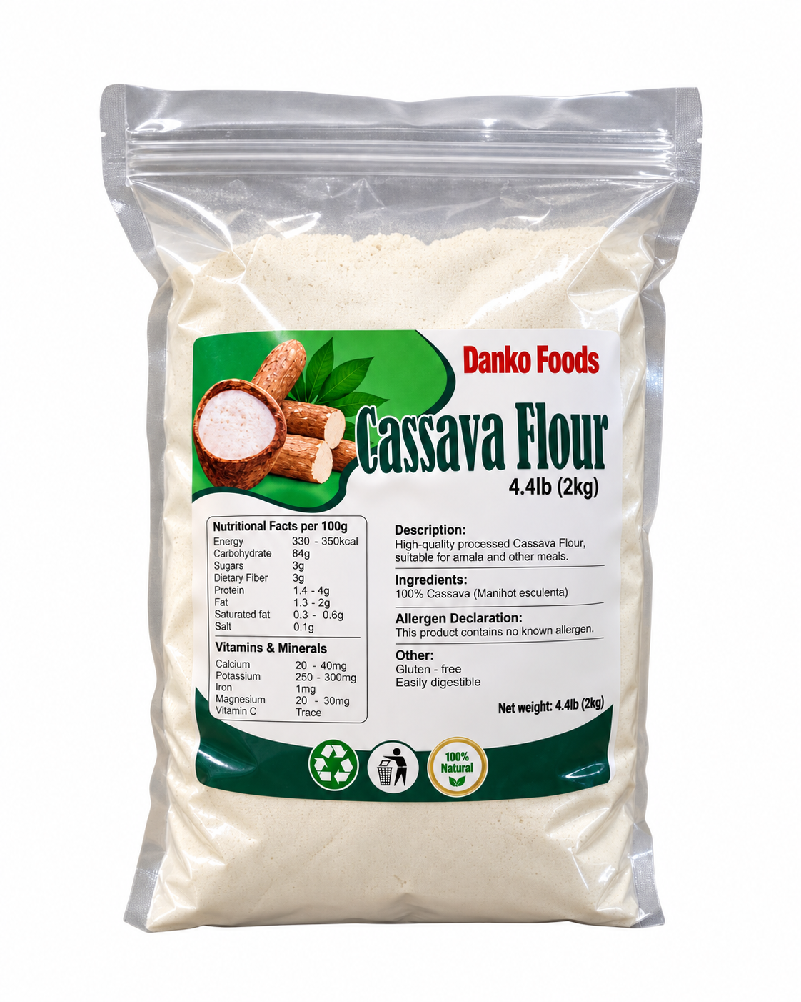 Cassava flour 2Kg