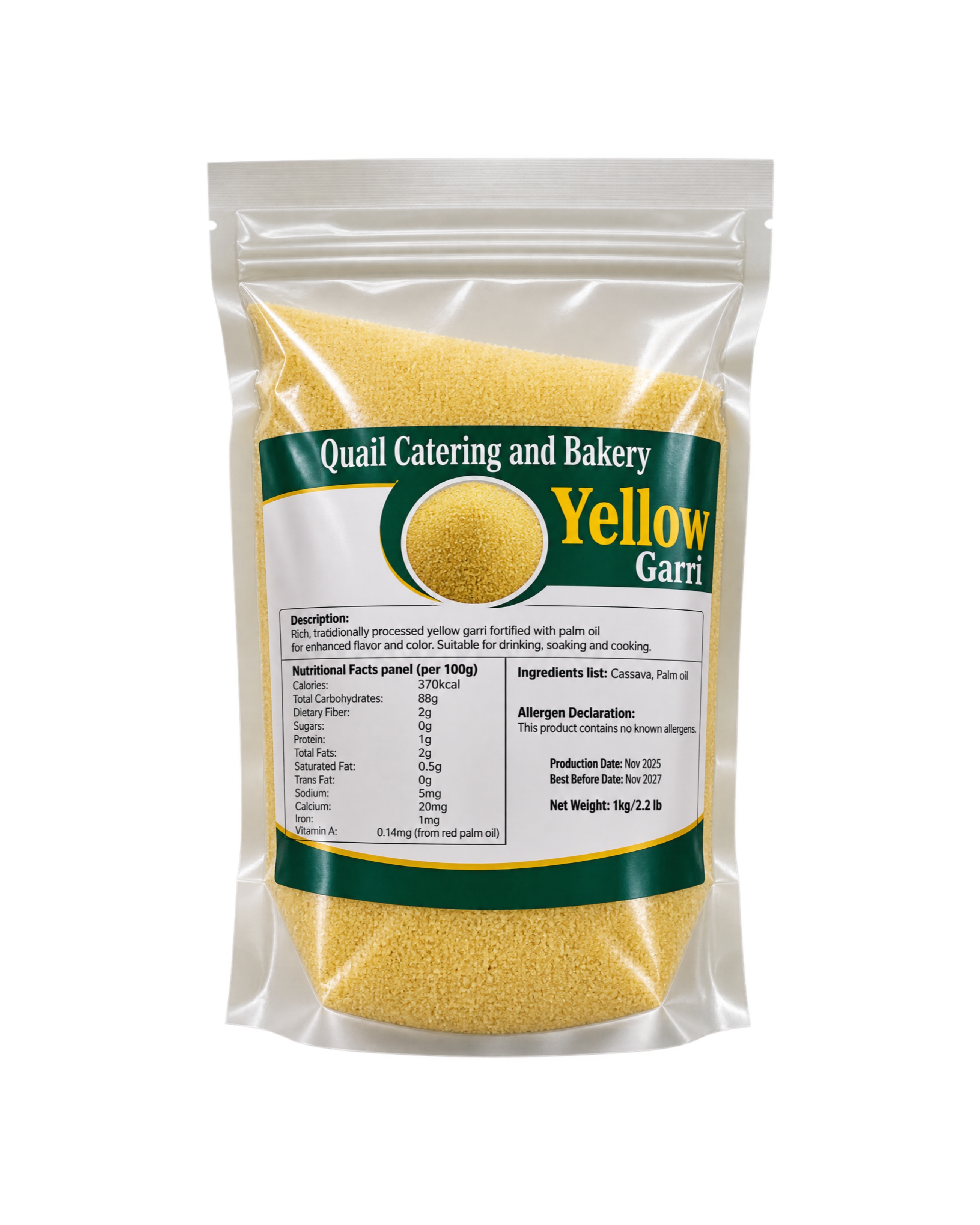Quail Premium Yellow Garri