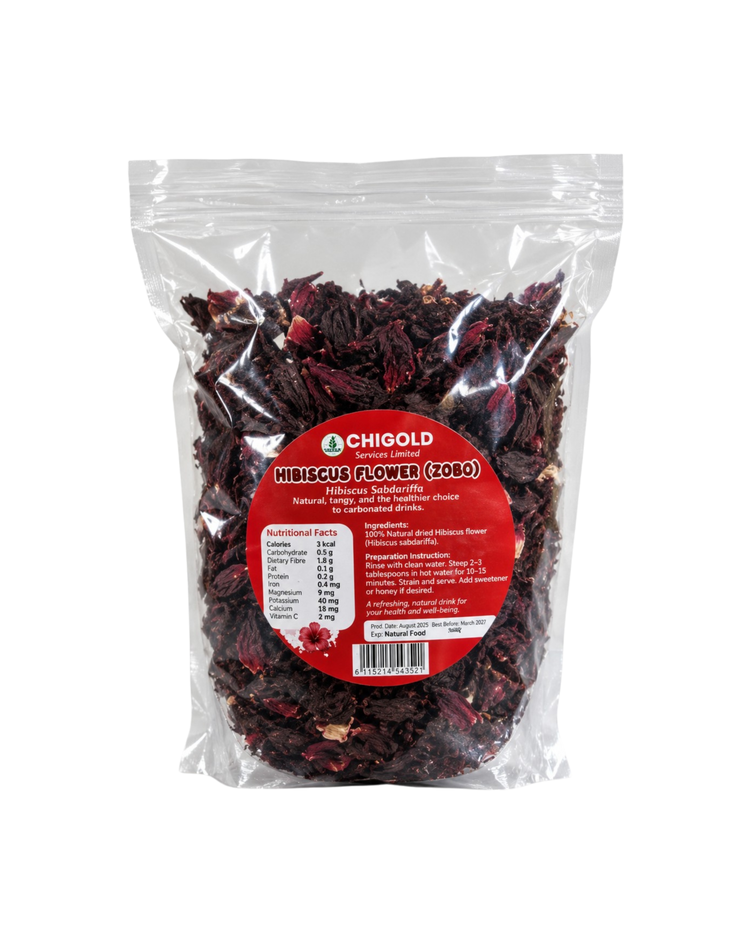 Hibiscus Flower ( zobo) 250g