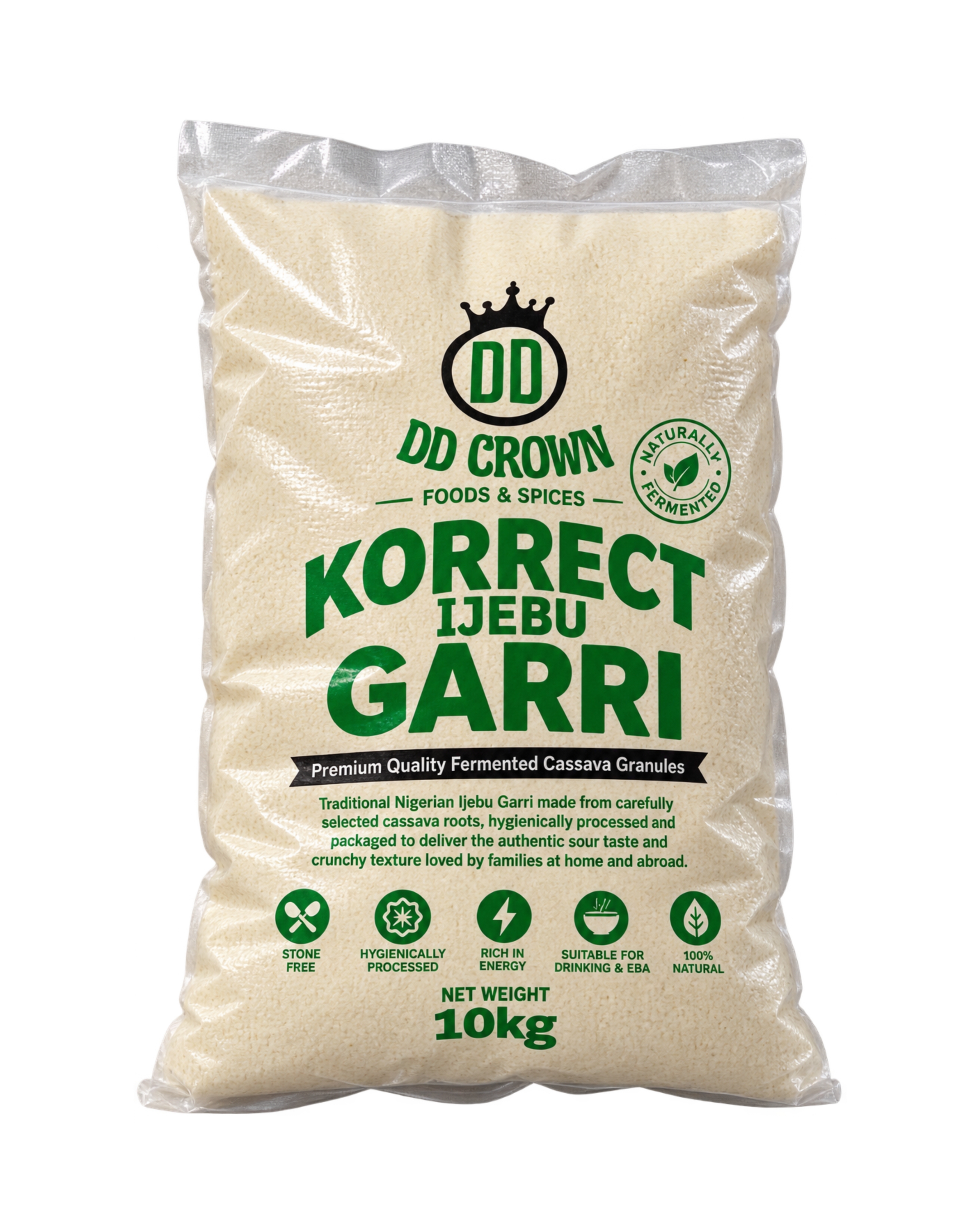 Korrect Ijebu Garri 10kg- 22lbs
