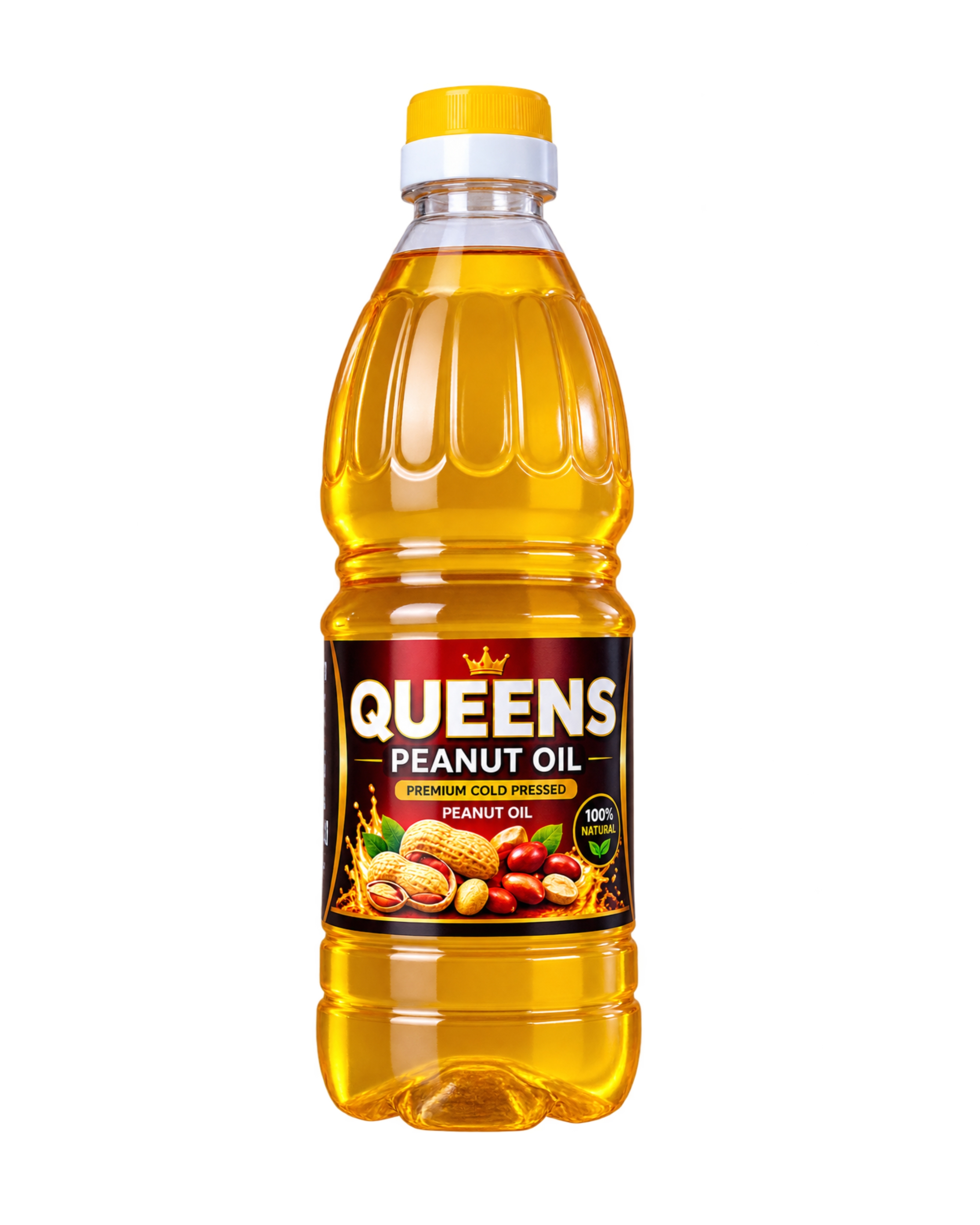 Queens peanut oil. Extra virgin. Cold pressed.organic