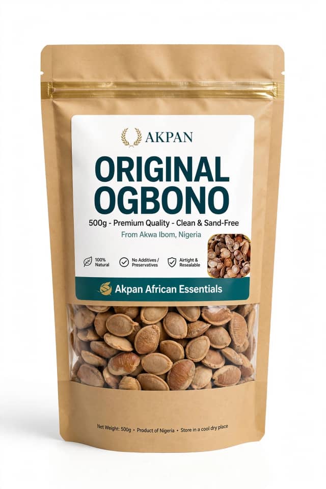 Original Ogbono Seeds - Stone Free - Draws Well - 500g