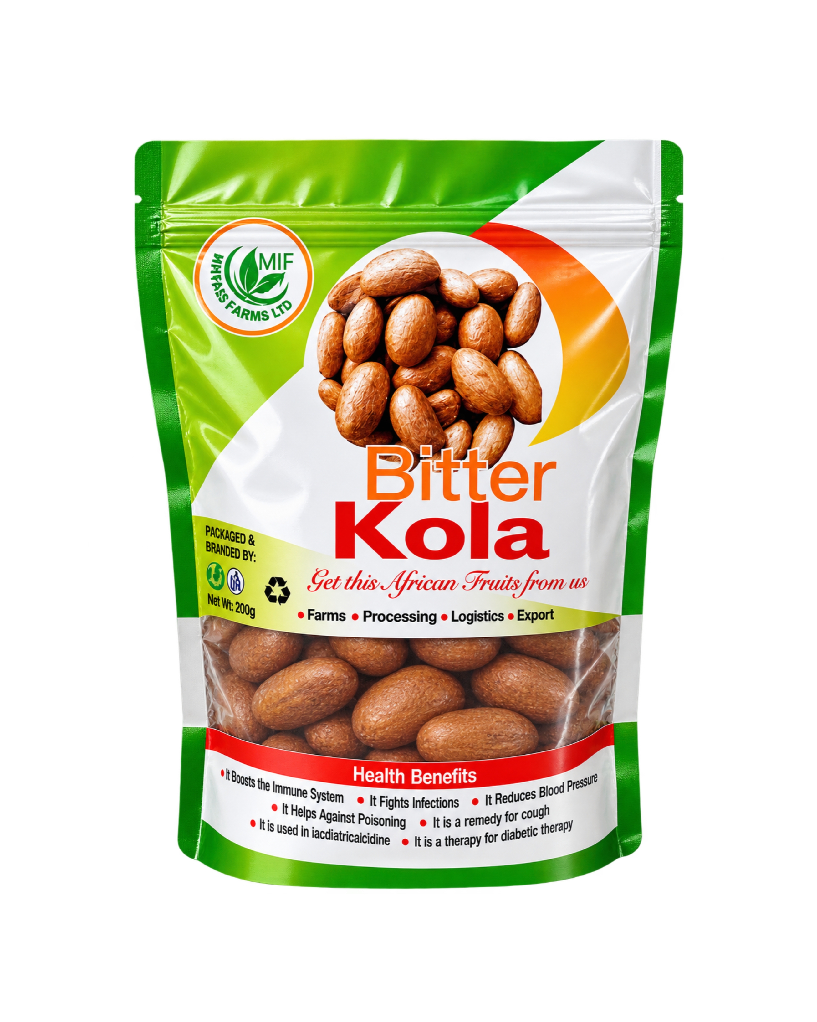 Rollyfoods Bitter Kola - 1kg