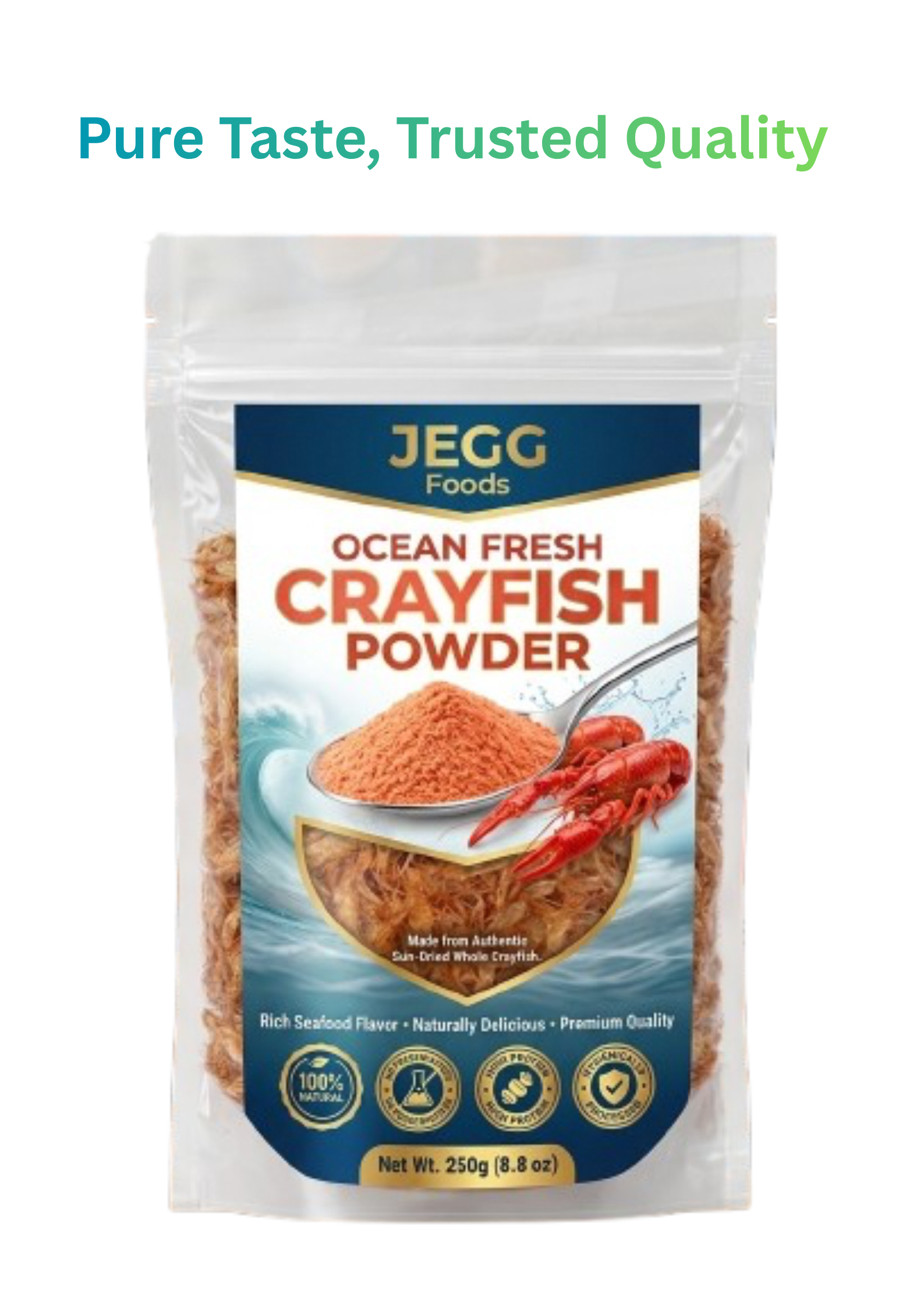 Dried grounded crayfish