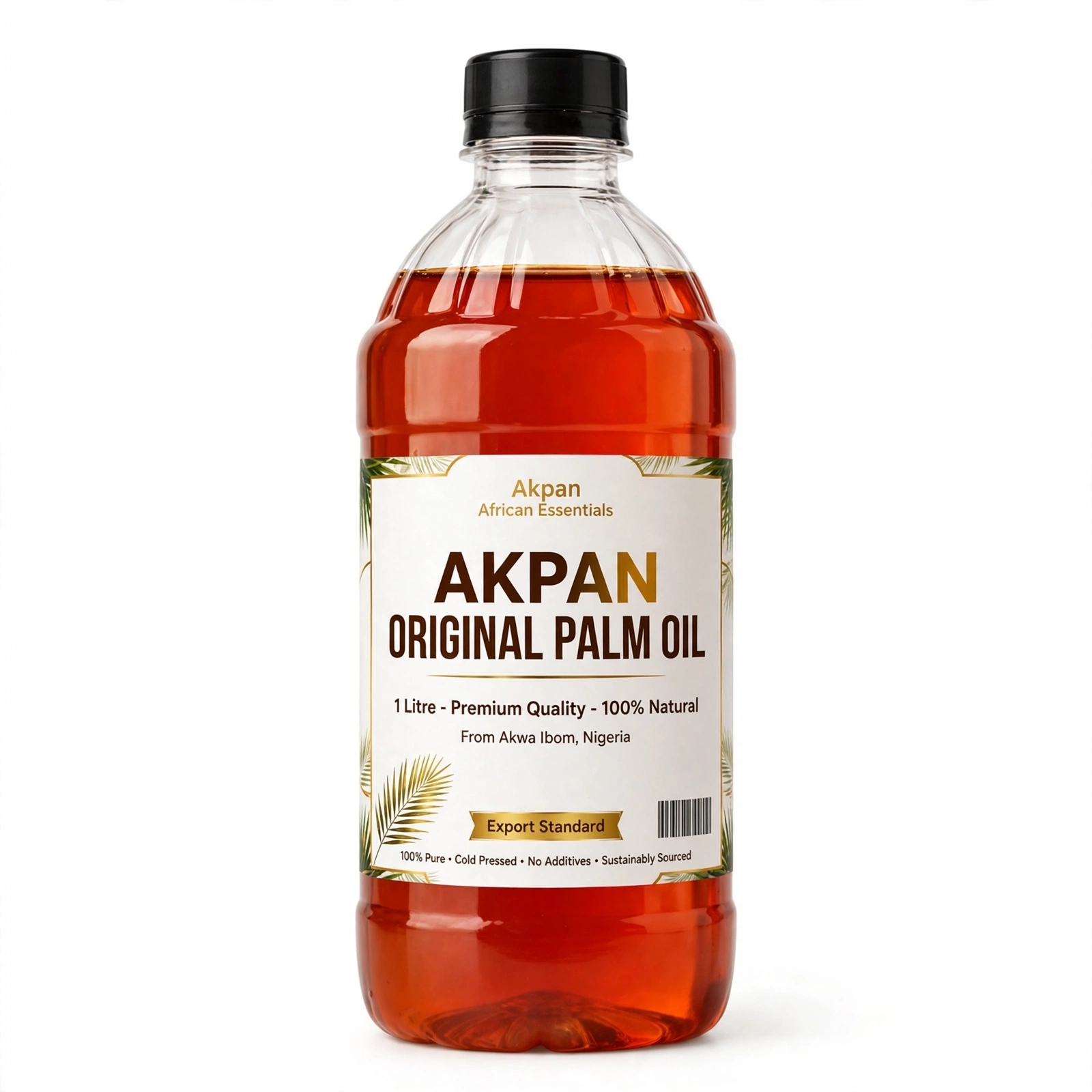 Original Palm Oil 1 Liter - Pure & Unmixed - Sealed Bottle
