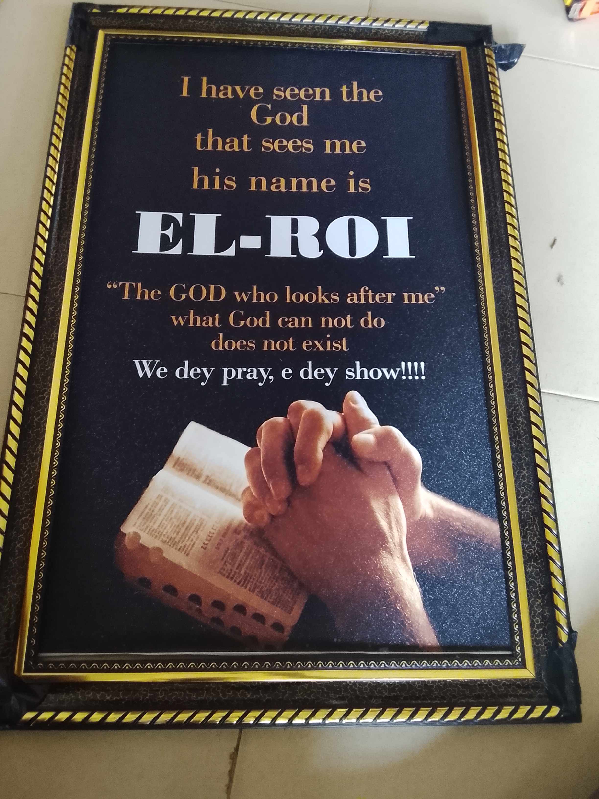 EL-ROI THE GOD THAT SEES ME.
