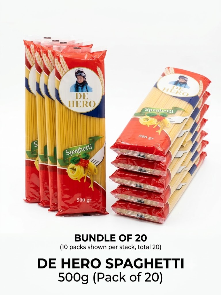 De Hero Spaghetti 500g (Pack of 20)