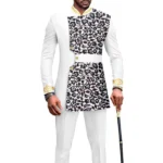 New Casual Fashion African Men Suit Slim Line Sudaderas Para Hombres Men Clothing Conjuntos De Pantalones 남성의류 Clothes - Image 4