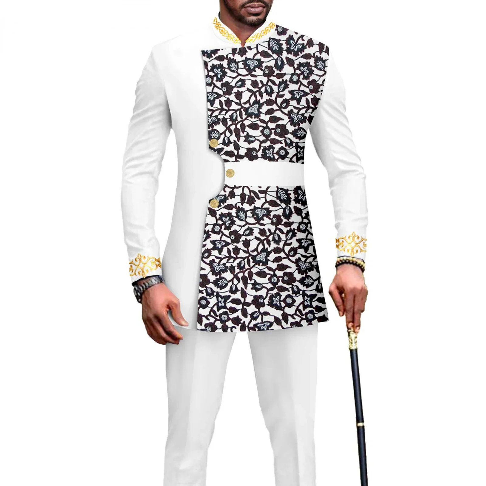 kf-S90d03188f49f40f0a142d11cfffe0de3S-New-Casual-Fashion-African-Men-Suit-Slim-Line-Sudaderas-Para-Hombres-Men-Clothing-Conjuntos-De-Pantalones New Casual Fashion African Men Suit Slim Line Sudaderas Para Hombres Men Clothing Conjuntos De Pantalones 남성의류 Clothes - Image 4