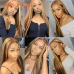 Bone Straight Highlight P4/27 Human Hair 1/3/4Bundles Brazilian Human Remy Hair Extension for African American Women 100G/Pcs - Image 5