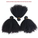 Afro Kinky Curly Human Hair Bundles Brazlian Tissage Humain Hair Natural Fluffy American African Weaving Cheveux Humain On Bulk - Image 5