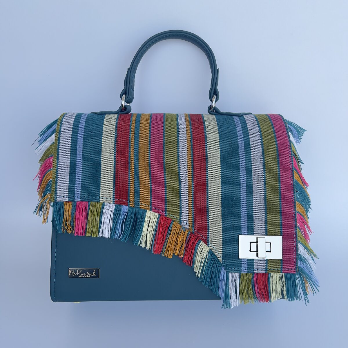 Olanma Asooke and Leather Handbag - Image 4
