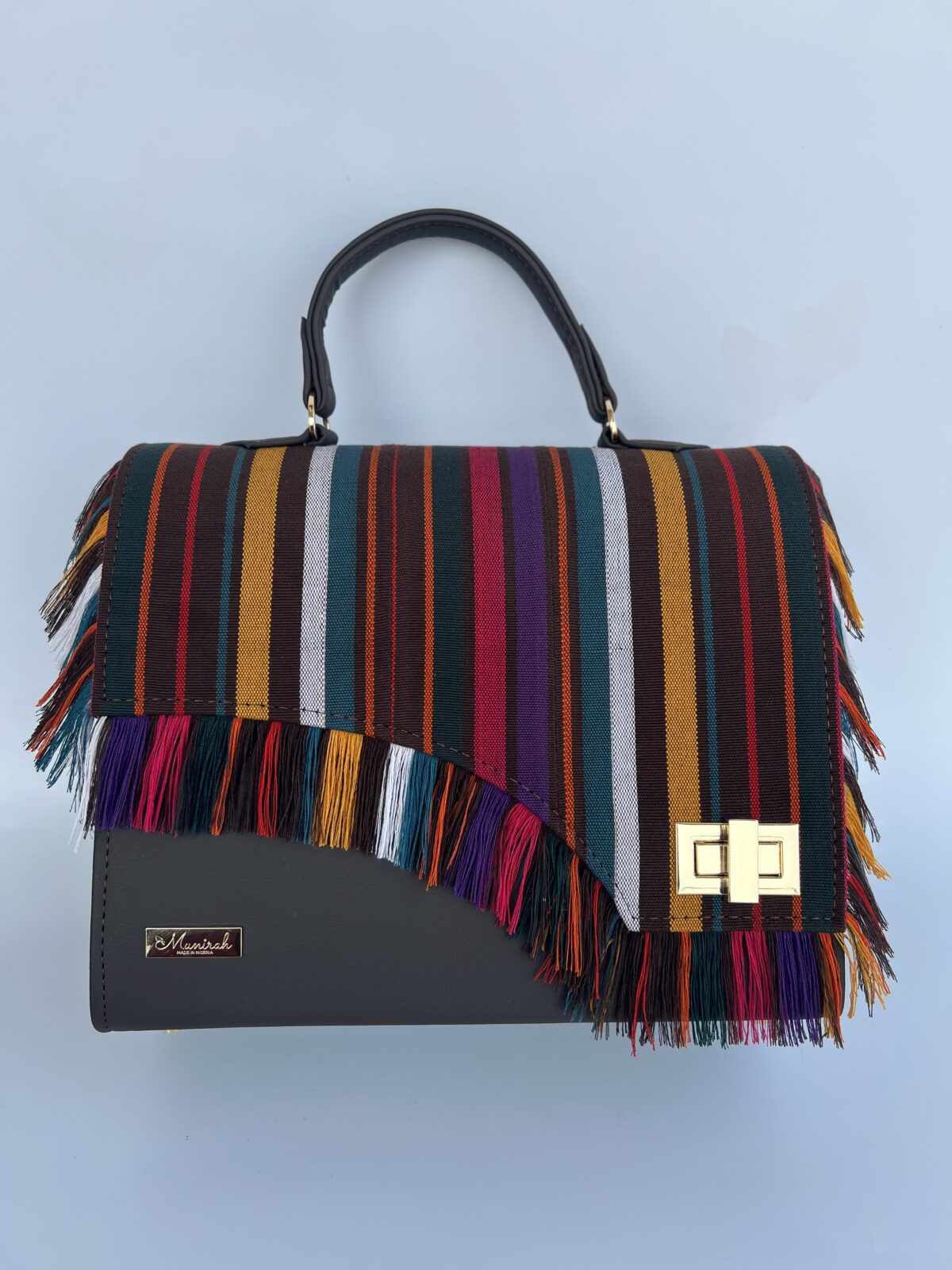 Olanma Asooke and Leather Handbag - Image 2