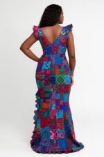 Long African Ankara dress - Image 2