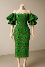 Short African Ankara Gown - Image 2