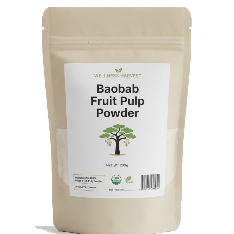 Baobab fruit pulp powder - 200g.fw Baobab fruit pulp powder - Image 1