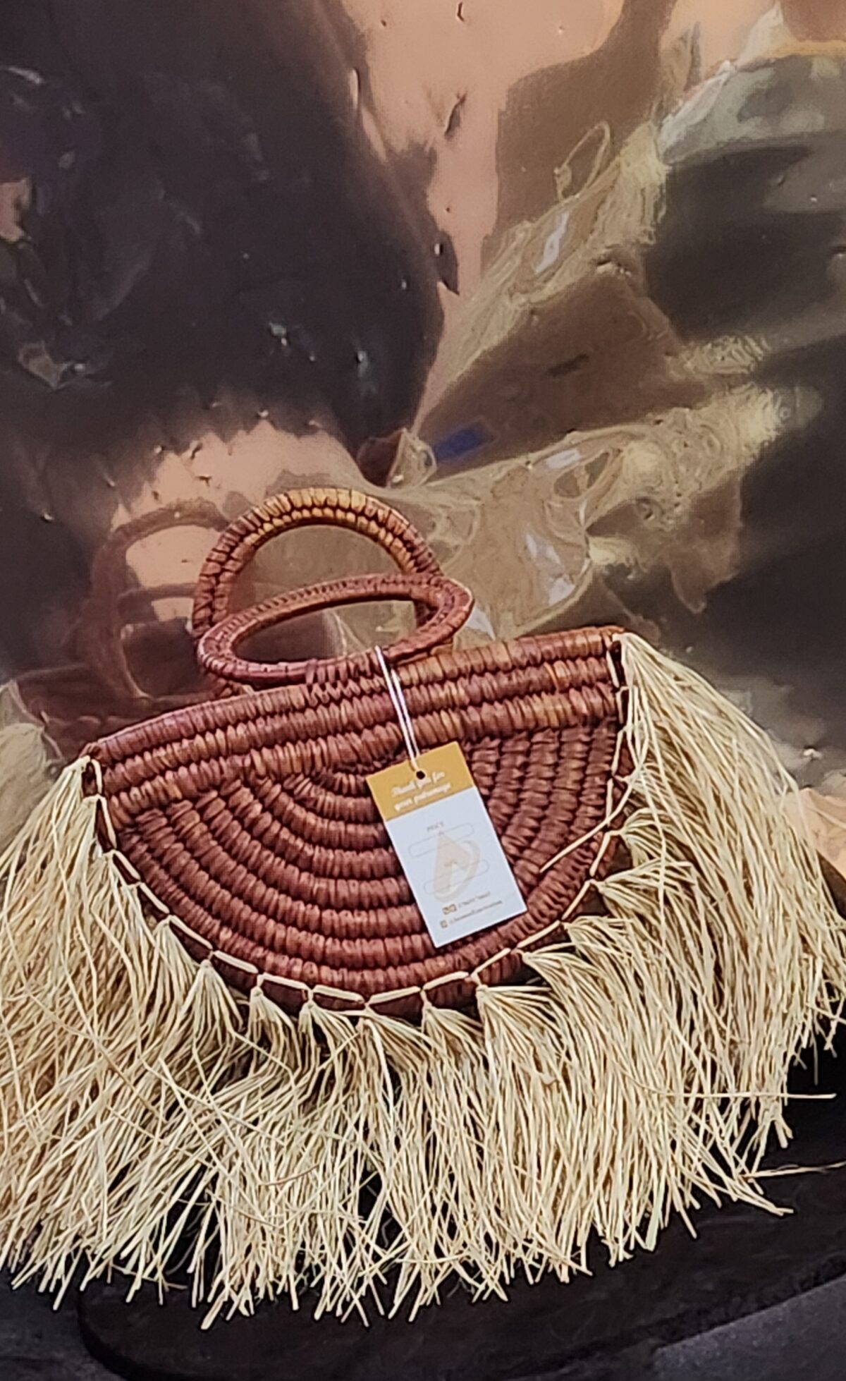 Luxe Raffia Bag - Image 2