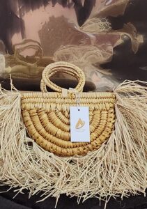 Luxe Raffia Bag
