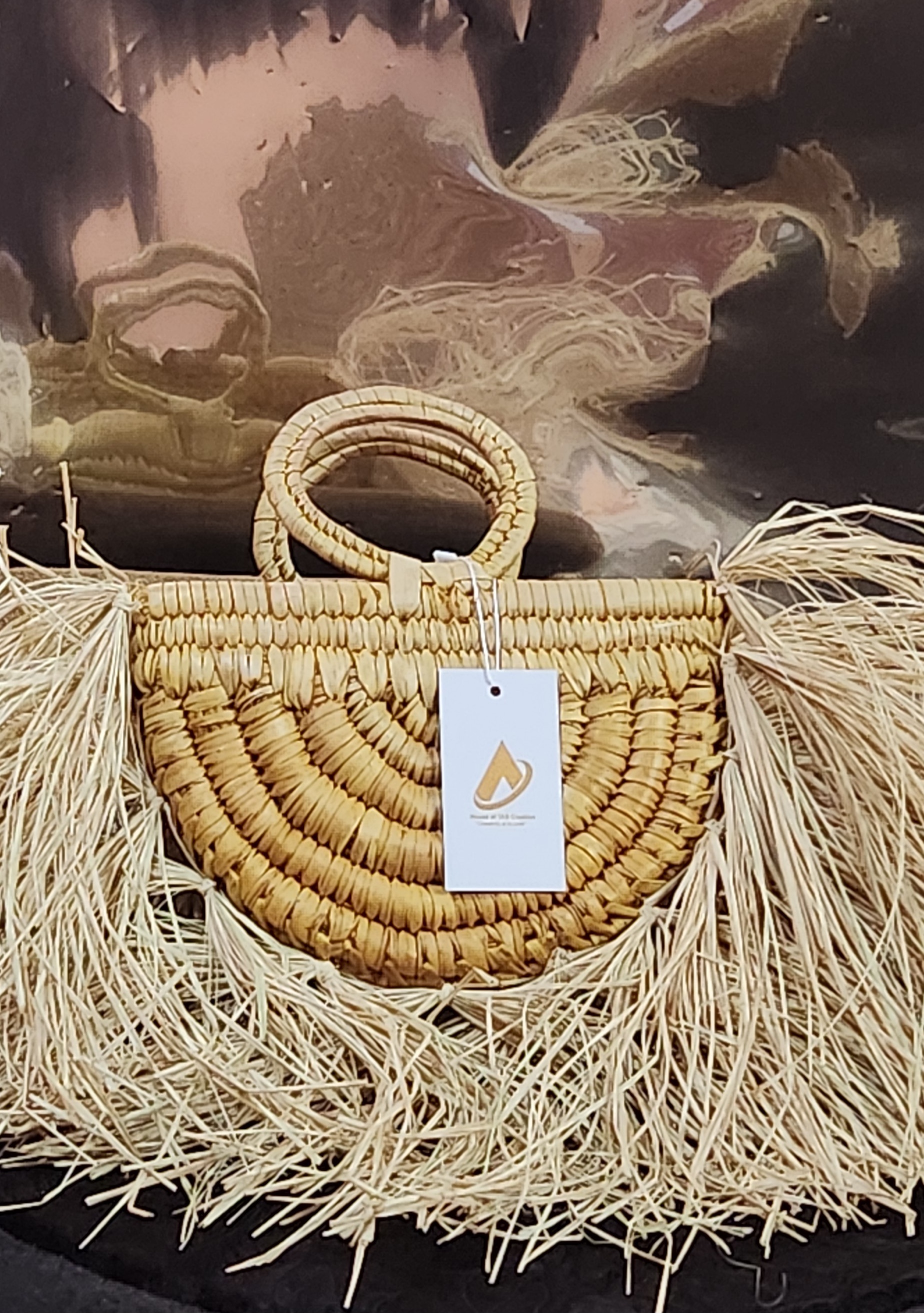 Luxe Raffia Bag