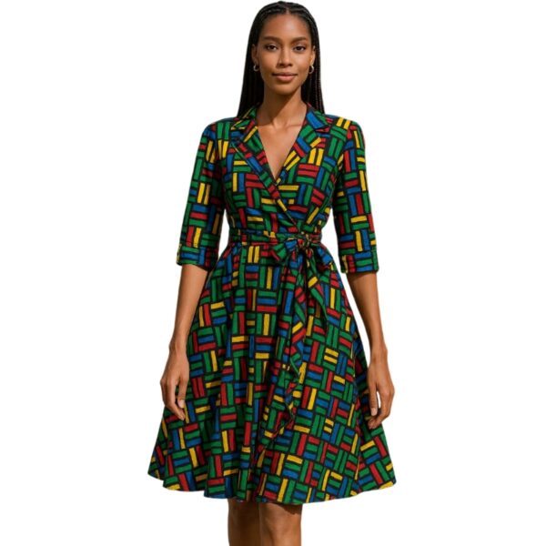 Aaliyah Ankara short gawn