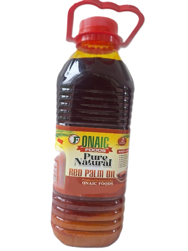 Onaic Foods Grade A palm Oil - 2 Liters