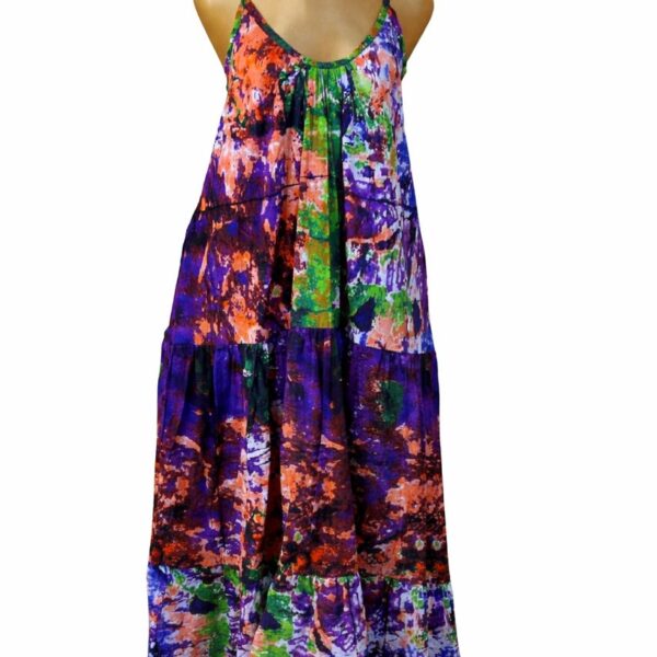 Free Full length Adire Flowing Gown