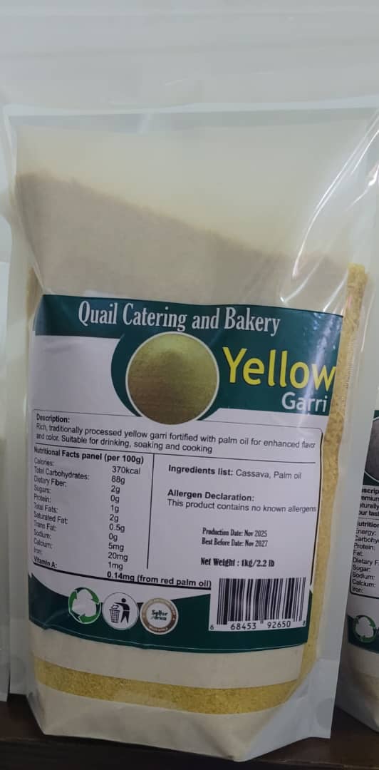 Quail Premium Yellow Garri Quail Premium Yellow Garri - Image 1