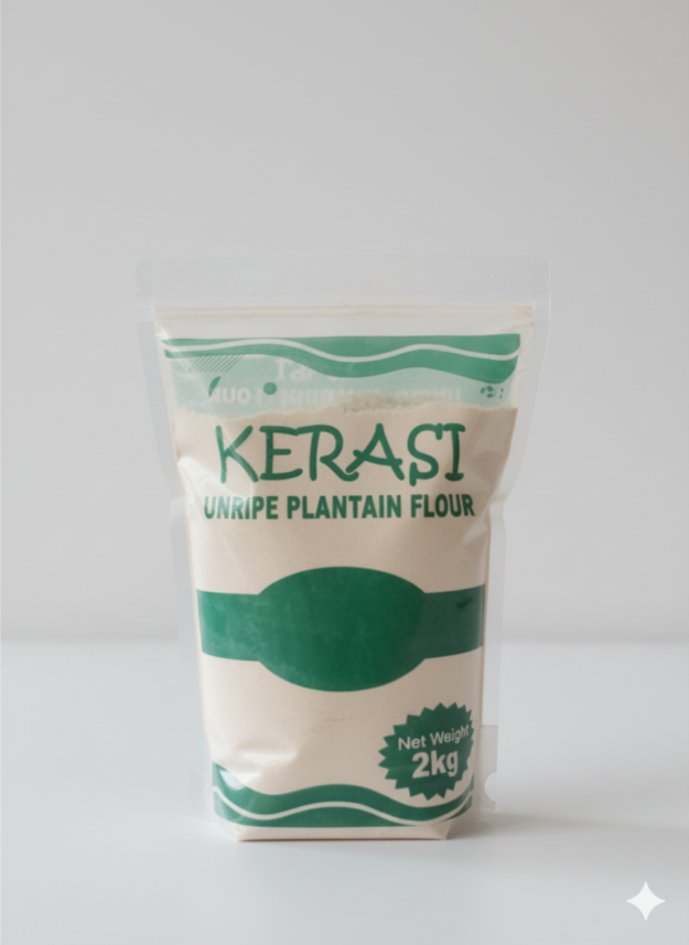 Kerasi Unripe Plantain Flour - 2 kg