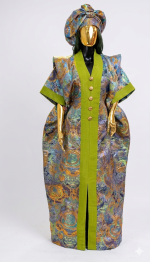 Classic Damask Bubu Gown - Image 2