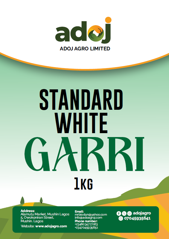 1KG (2lbs) White Garri