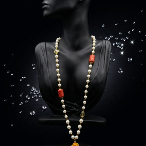 Pearl & Coral long piece