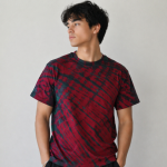 A bold red and black tie-dye T-shirt for Kids and Adults - Image 2