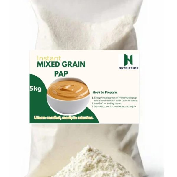 Mixed grain dehydrated pap