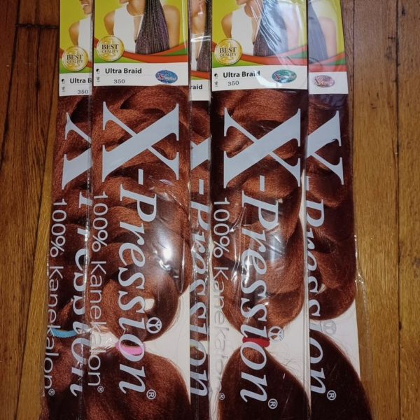 (X-pression) 82” Ultra Braiding Hair Extension, Color 350