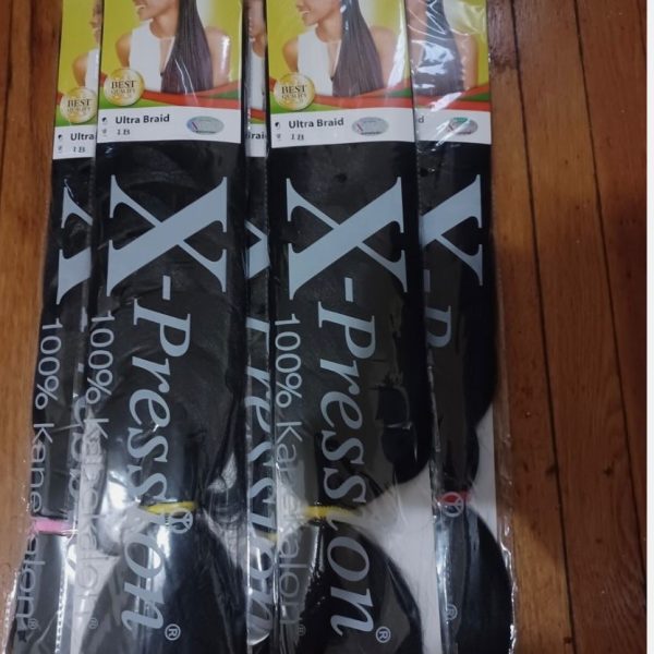 (X-pression) 82” Ultra Braiding Hair Extension, 10 Packs