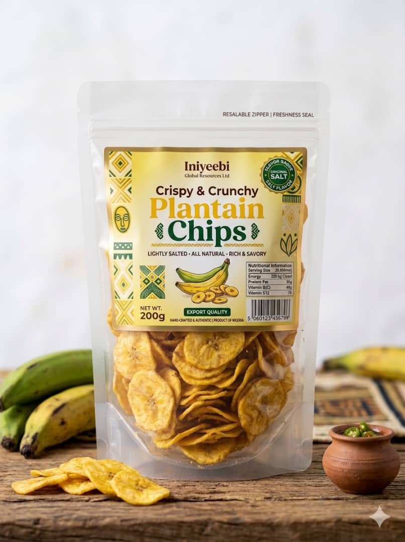 Spicy plantain chips