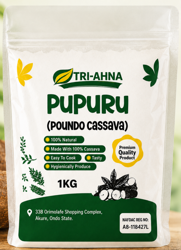 PUPURU (poundo cassava) 1kg